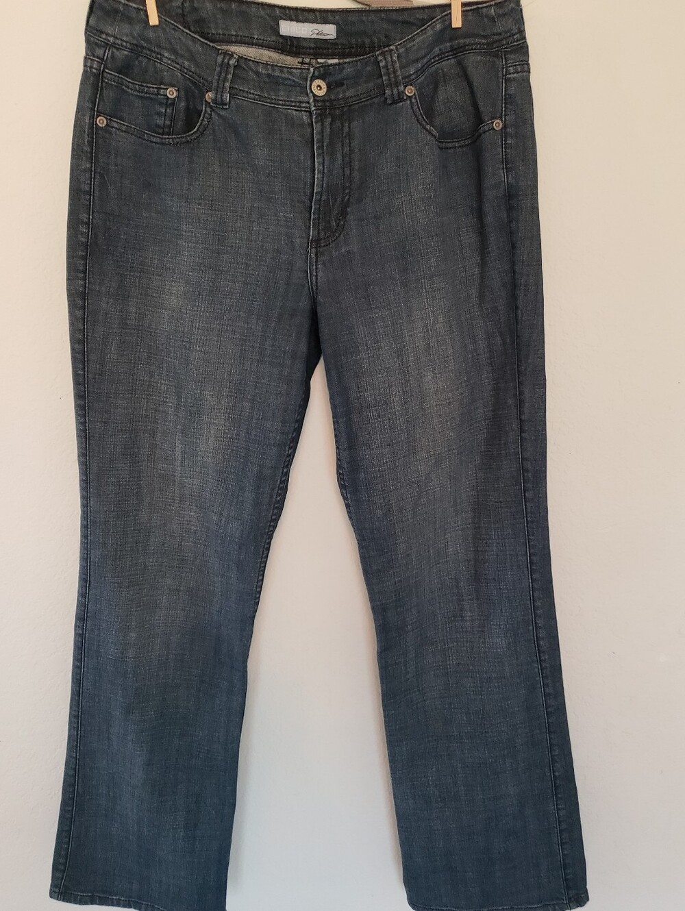 Chicos Platium Jeans Size 2 Or Relaxed Fit 12